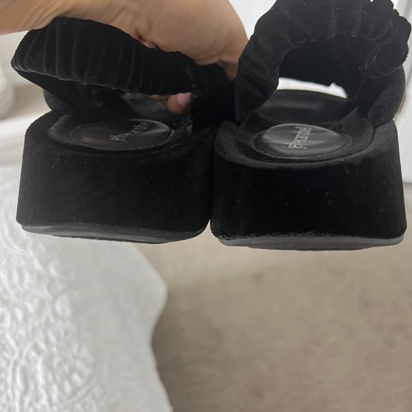 WOMENS FLAT | JEFFREY CAMPBELL SYING BLACK VELVET - Picture 9 of 11